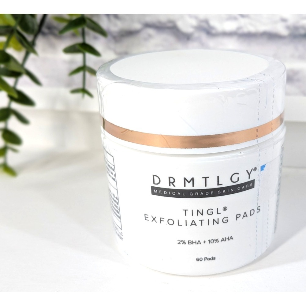 SEALED NEW 60!😍DRMTLGY TINGL Exfoliating Pads 60 Pads 2% BHA + 10% AHA New